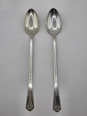 Vintage Florentine Silver Plate 2 Iced Tea Spoons - Image 1 of 4