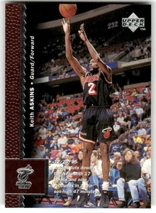 1996-97 Upper Deck #63 Keith Askins Miami Heat Basketball Card - Bild 1 von 2