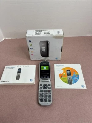 Pantech P2030 Breeze III AT&T Flip Cell Phone Works Needs Sim Card - Image 1 of 4