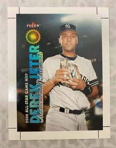 2001 Fleer Derek Jeter All Star Game MVP Monumental Moments Uncut Promo #4MM HOF - Bild 1 von 3