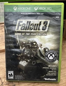 Fallout 3 Game of the Year Edition (Xbox 360, Platinum Hits, 2-Disc, Bethesda) - Picture 1 of 5