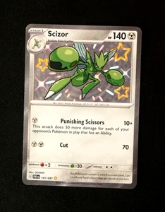 Pokémon Karte TCG - Scizor 191/091 - Paldean Fates - Baby Shiny Rare - NM ⭐ - Bild 1 von 6