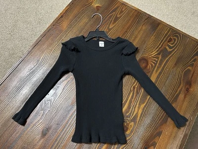 Girls Ruffle Long Sleeve Shirt Size 6 - Image 1 of 3