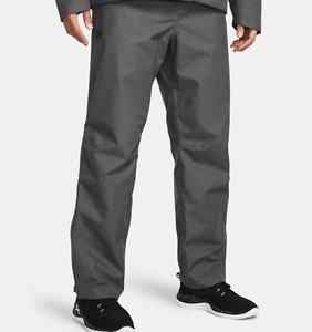 Under Armour Mens UA Stormproof Lined Rain Pants Gray Waterproof 2XL 1369255-012 - Picture 1 of 21
