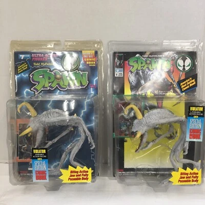 Figura de acción Two Spawn Serie 1 VIOLATOR con cómic (1994) Todd McFarlane's Foto 1 de 4