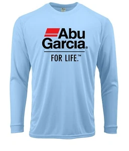 Abu Garcia Fishing T-Shirt Long Sleeve UPF 30 50 UV Sun Protection Blue - Picture 1 of 1