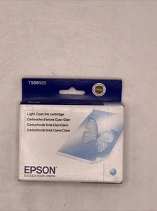 Genuine EPSON T559220 T559520 STYLUS PHOTO RX700 Light Cyan Ink Cartridge - Picture 1 of 3