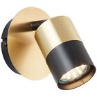 Brilliant Maribel Wand Spot Lampe Leuchte GU10 Design gold schwarz Strahler rund