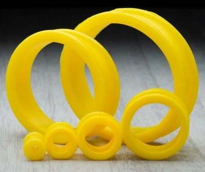 8-36mm Large Ear plug Silicone Rubber Stretcher Earing Bright Color Flesh Tunnel - Image 1 of 4