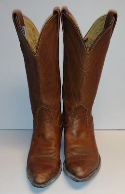 Botas vaqueras NOCONA para mujer talla 7 A cuero coñac punta punta usadas Foto 1 de 4