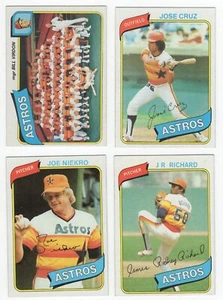 1980 Topps Béisbol Houston Astros Equipo Juego de 28 Tarjetas - A - Imagen 1 de 1