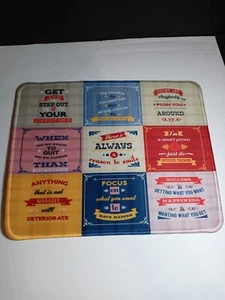 Tapis de Souris Motivationnel, Tapis de Souris avec Citations, Tapis de Souris Carré - Photo 1/5