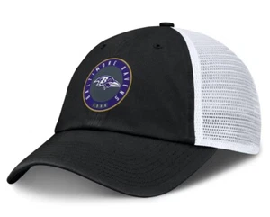 Men's Baltimore Ravens Fanatics Black Averie Trucker Adjustable Hat - Size: OSFA - Picture 1 of 4