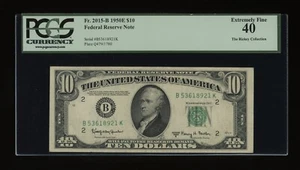 DBR 1950-E $10 FRN New York Fr. 2015-B PCGS XF-40 Serial B53618921K - Picture 1 of 2
