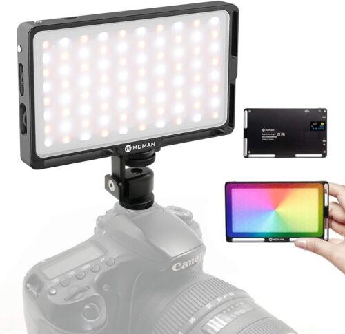 Moman ML9R RGB Aparat LED Światło wideo 2500-8500K Ściemnialne CRI 96 Fotografia