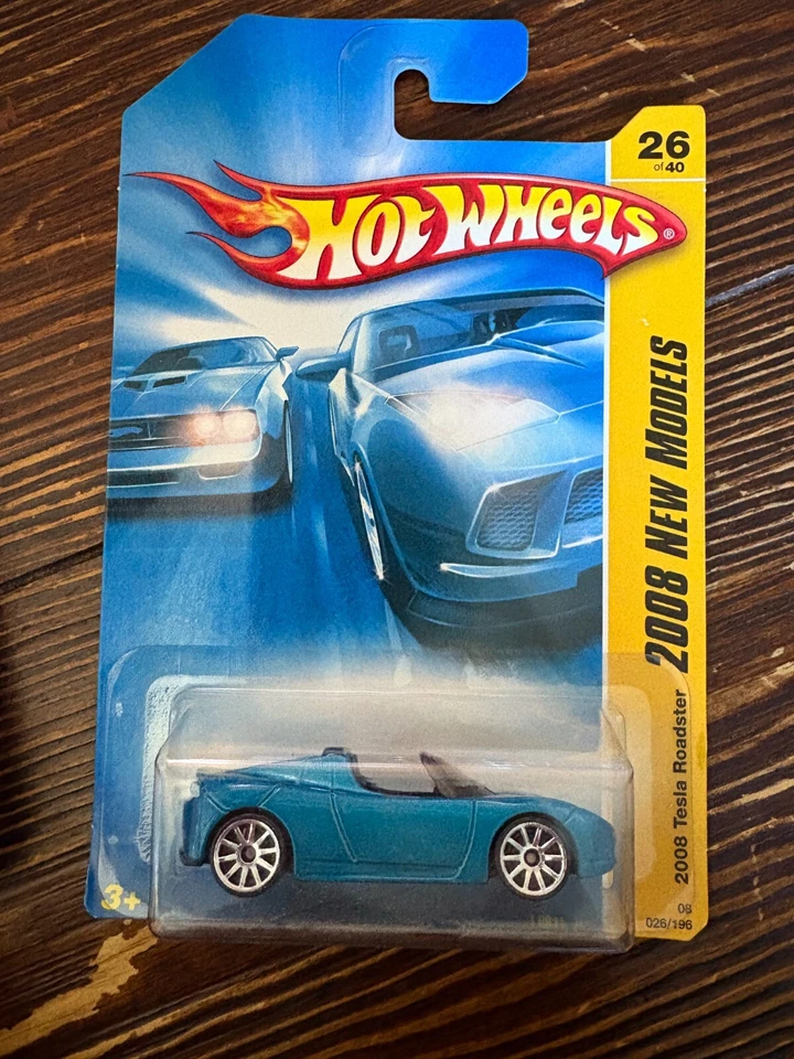 Hot Wheels Tesla Roadster azul #26 - 2008 nuevos modelos Foto 1 de 1