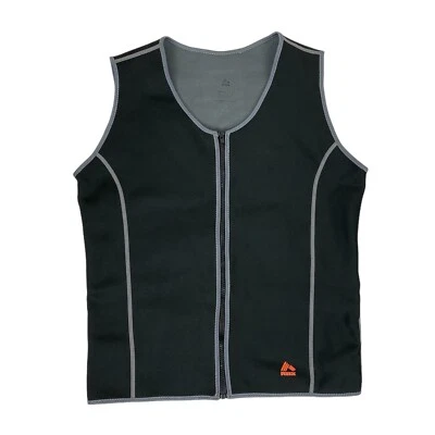 Chaleco de Sudor RBX Para Hombres Grande XL Negro Cremallera Completa X-Calor Entrenamiento Adelgazamiento Pérdida de Peso Foto 1 de 4