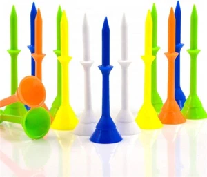 UNBREAKABLE Martini Like Golf Tees - Wholesale 50 Tees Multi-Colors FUN GOLF!! - Picture 1 of 2