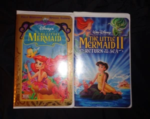 Disney's The Little Mermaid 1 & 2 VHS Tapes - Picture 1 of 2