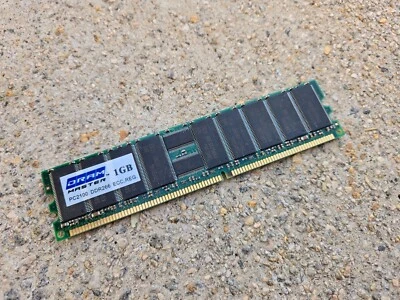 RAM de memoria registrada DRAM Master 1 GB PC2100 DDR266 ECC Foto 1 de 2