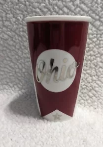Vaso de cerámica Starbucks Ohio Red Star 2016 sin tapa 12 oz - Imagen 1 de 6