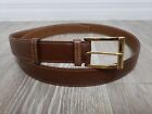 J.M. Weston Paris  Leather  Belt, med brown, Made in France, fit 41-45&quot;waist