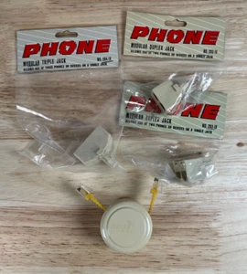 Leviton Cord-Minder Retractable Phone Cord Two-Way Pull 16 Foot + Modular Jacks - Picture 1 of 3
