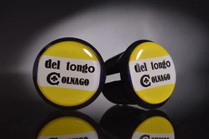 Colnago del Tongo Handlebar End Plugs, Bar End Caps, endcaps vintage black new - Picture 1 of 1