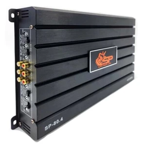 1 SP AUDIO SP-80.4D Verstärker schwarz 4K Class D 4x80 Watt RMS 4 Ohm Auto - Bild 1 von 9