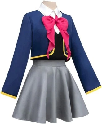 OshiNoKo Rubí Hoshino Aguamarina Juegos con disfraces Azul Disfraz Uniforme Escolar Mujer Grande Foto 1 de 4