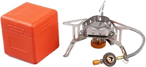 Windproof Portable Backpacking Stove Burner with Piezo Ignition,Stove Adapter... - Picture 1 of 12
