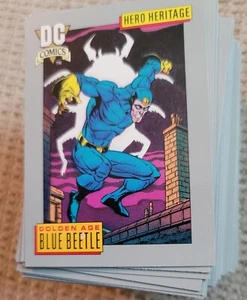 Juego de 180 cartas DC Cosmic Card 1991 Superman Batman Wonder Woman Flash - Imagen 1 de 8