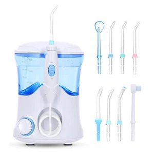 Irrigador oral con hilo dental 600 ml limpiador dental 10 ajustes de presión 8 puntas B3O3 - Imagen 1 de 9