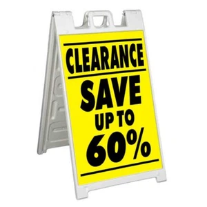 CLEARANCE SAVE UP TO 60% Signicade 24x36 Aframe Sidewalk Sign Banner Decal SALE - Picture 1 of 9