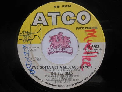 Bee Gees: I've Got to Get a Message to You / Kitty Can, 45 RPM VG (P8) - Image 1 of 2