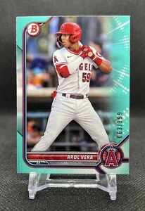 2022 Bowman Draft AROL VERA Prospect AQUA Parallel /199 Los Angeles Angels SP - Picture 1 of 3