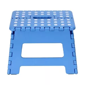 Folding Step Stool Plastic Foldable Chair Store Flat Kitchen Camping Non-Slip AU - Picture 1 of 7