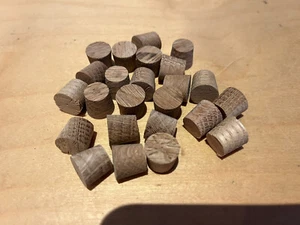 Oak Wood Pellets Tapered 12mm x24 - Picture 1 of 6