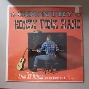 SLIM 88 WILSON AND THE NASHVILLE 4 COUNTRY HONKY TONK PIANO VINYL LP SHRINK 2-25 - Picture 1 of 4