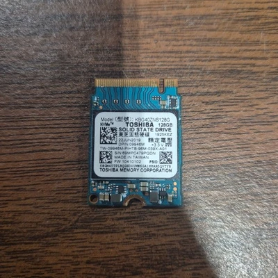 Kioxia BG4 Toshiba 128GB NVMe Solid State Drive SSD KBG40ZNS128G 2230 - Image 1 of 2