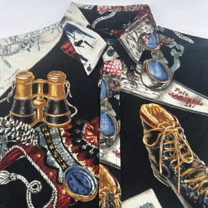 SELTEN Polo Ralph Lauren Chamois Ski Schnee Stiefel Guide Hemd Herren Large Neu mit Etikett - Bild 1 von 7