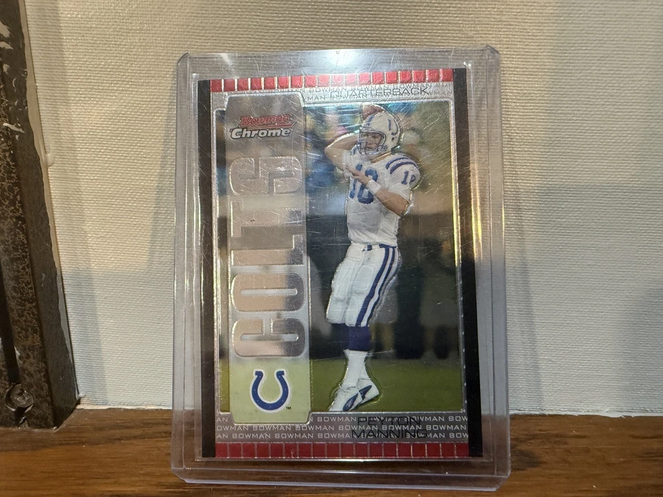 2005 Bowman Chrome #1 Peyton Manning Indianapolis Colts Hall of Fame - Image 1 of 1
