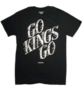 Reebok Herren Small schwarz kurzärmliges Los Angeles LA Kings "Go Kings Go" Shirt  - Bild 1 von 5