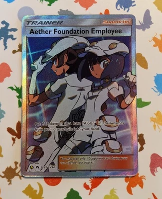 Pokemon Aether Foundation Employee SV81/SV94 Hidden Fates English 2019 - Image 1 of 2