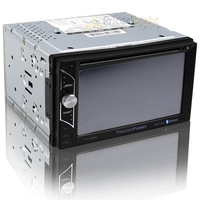 Precision Power 2 DIN Stereo Head Unit 6.2" LCD Touch Screen Bluetooth PV-620B - Image 1 of 4
