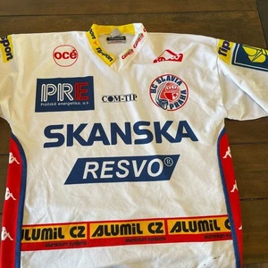 Maglia Hockey HC Slavia Praha Czech Extraliga #19 Beránek XL - Skanska Kappa - Foto 1 di 8