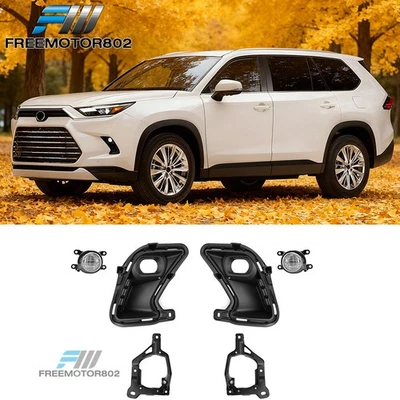 Fits 24-26 Toyota Grand Highlander LED Fog Lights Left Right Side Projector Lamp - Image 1 of 4