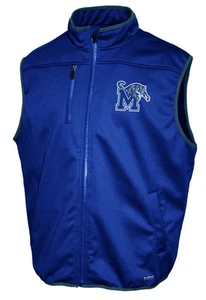 Memphis Tigers Franchise Club Softshell Vest - Blue - Picture 1 of 3