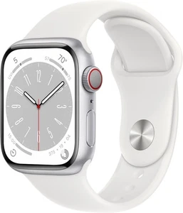 Apple MP4E3LL/A Series 8 Smartwatch 41mm GPS + Cellular Silver Aluminum Case - Photo 1 sur 1