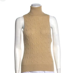 Maglione girocollo senza maniche Ralph Lauren Black Label 100% cashmere taglia large - Foto 1 di 5